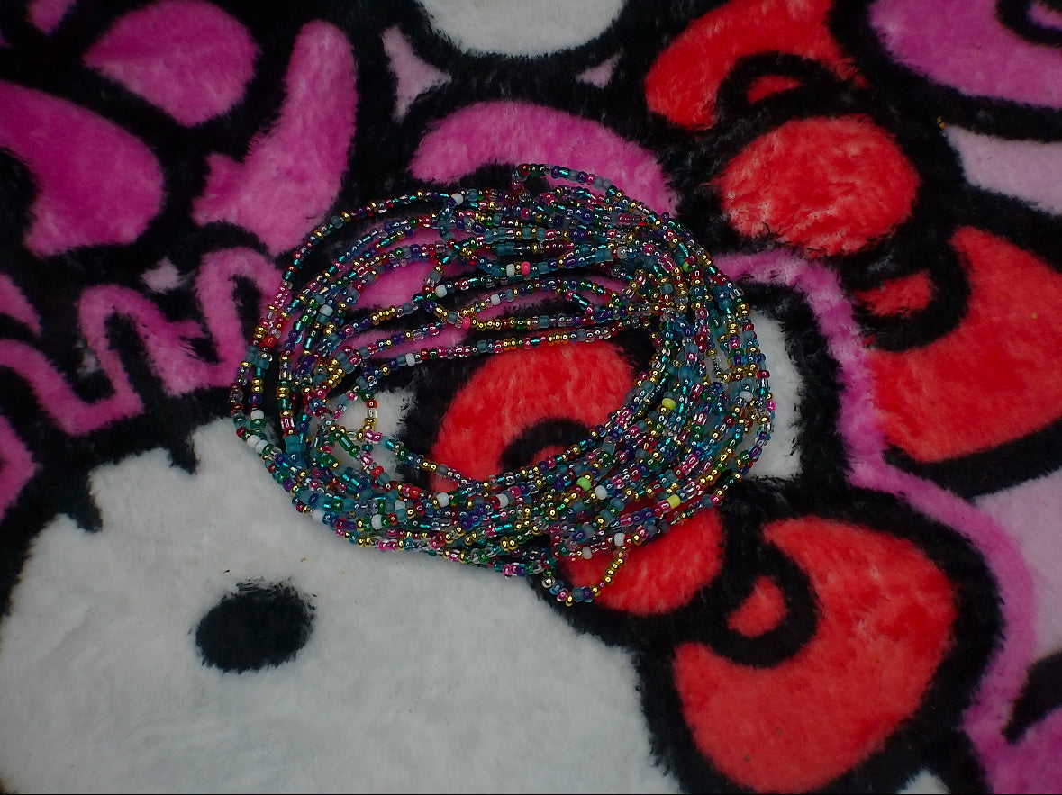 multi color waistbead