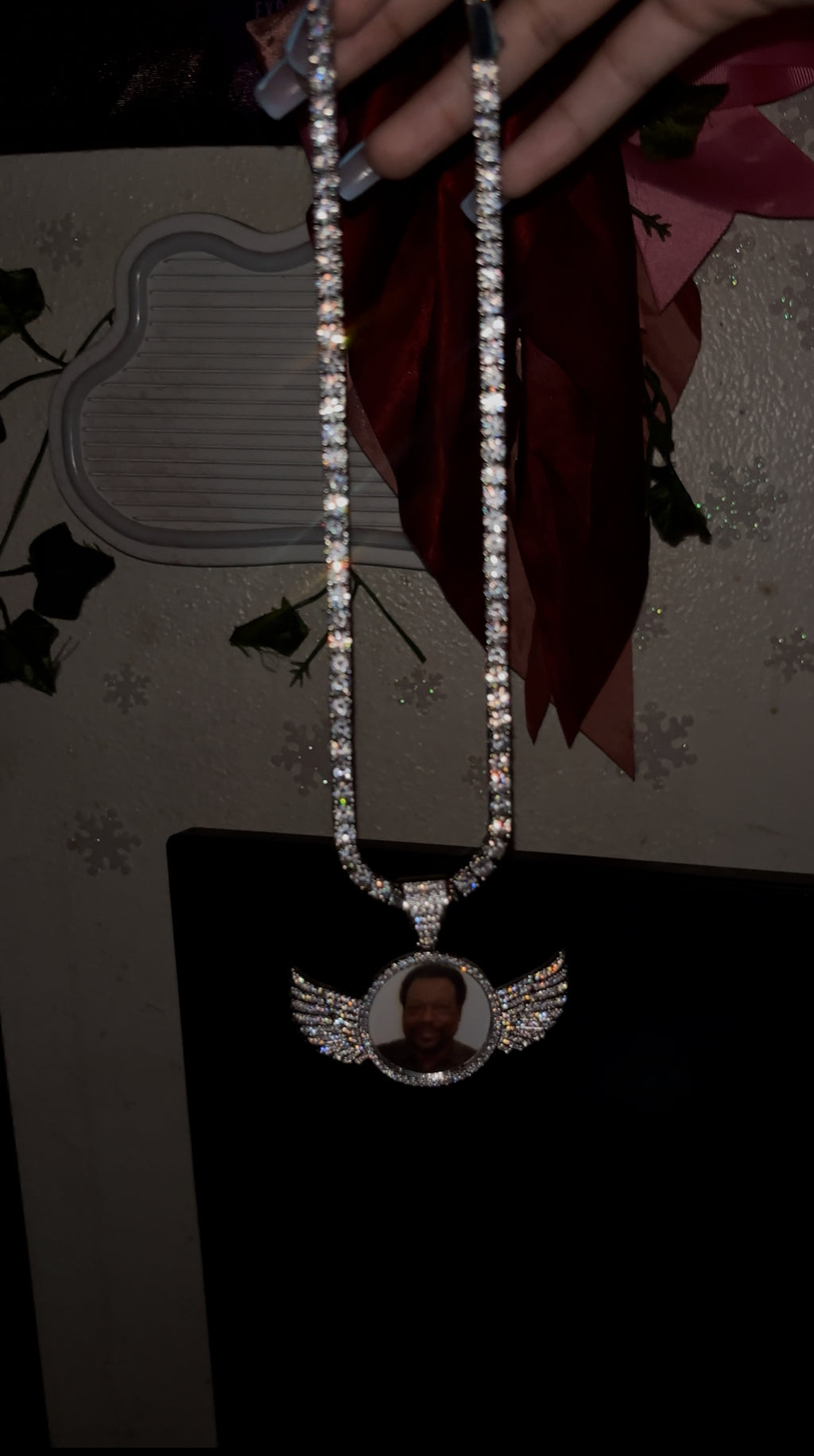 custom circle chain silver