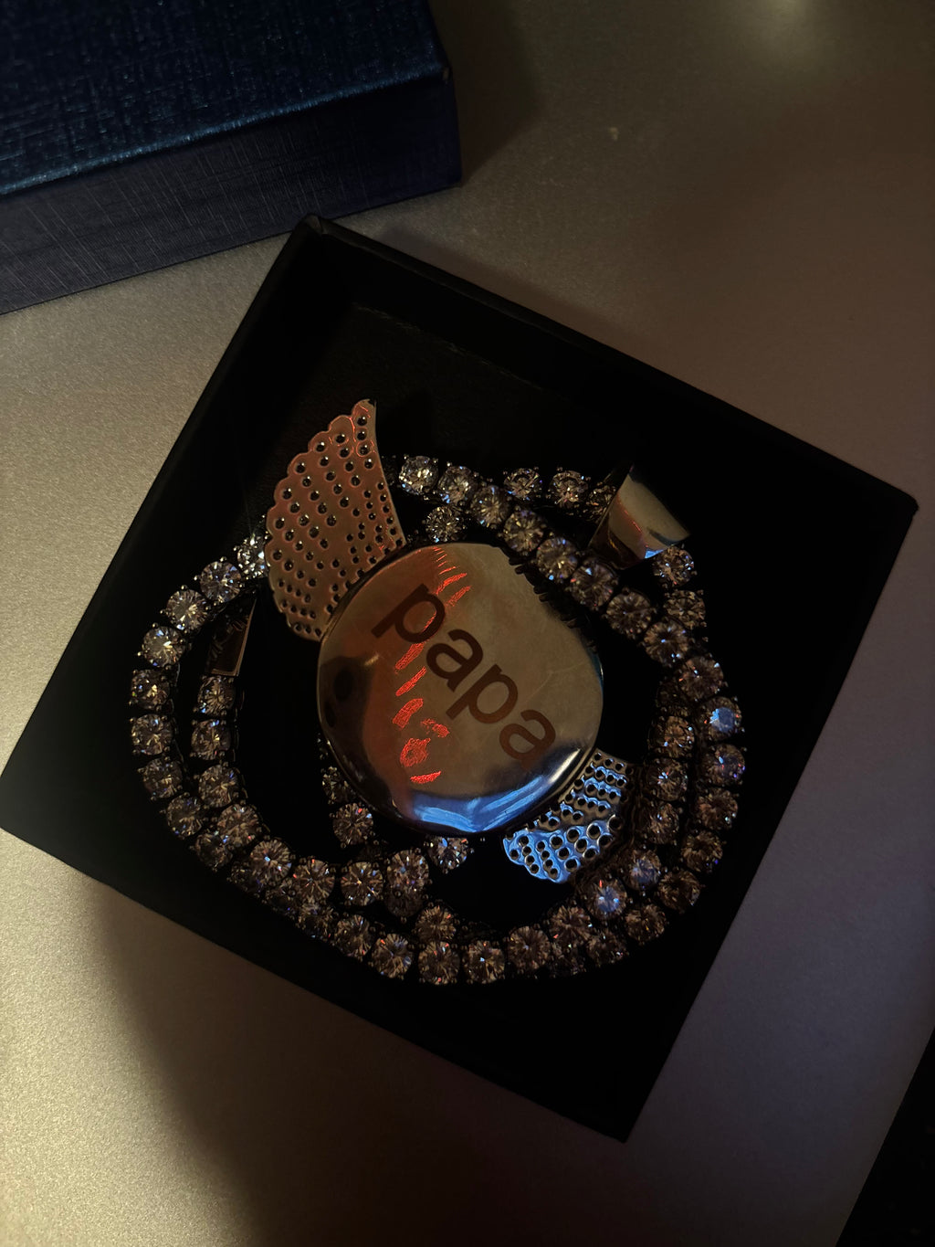 custom circle chain silver