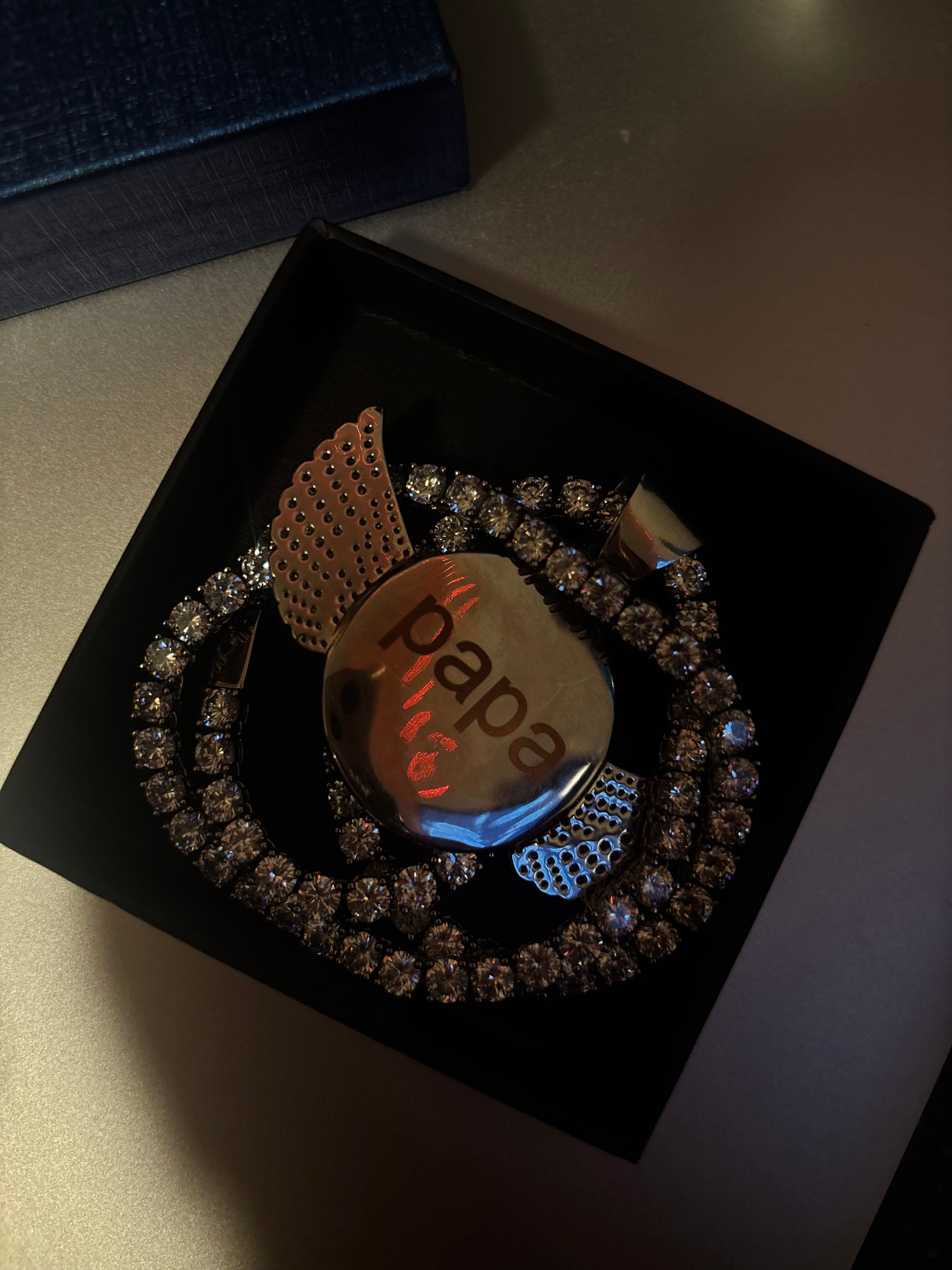 custom circle chain silver